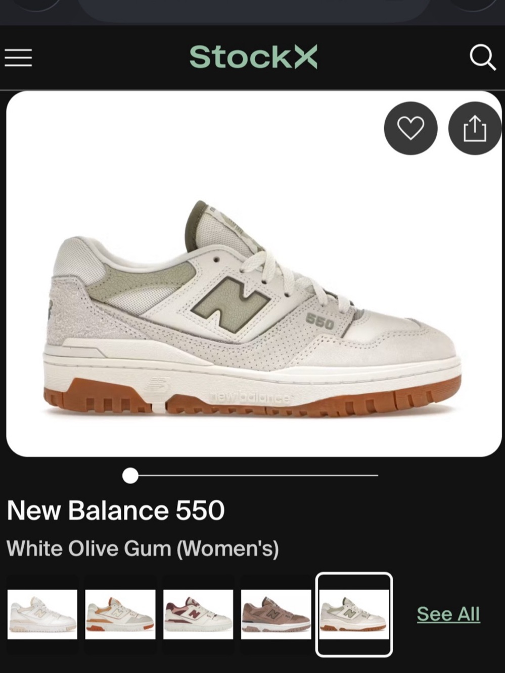 NEW BALANCE WOMEN'S 550 - OLIVE